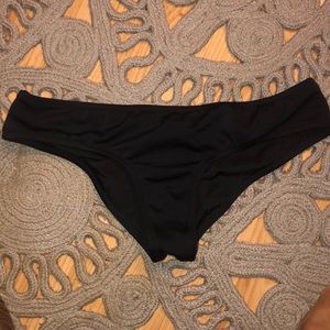 Black Victoria’s Secret Cheeky Cut Bikini Bottoms